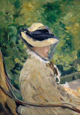 Grafika 1000 - Edouard Manet : Madame Manet at Bellevue, 1880 (Madame Manet w Bellevue)