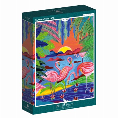 Pieces & Peace 1000 - Sigal Orane, Flamants Roses