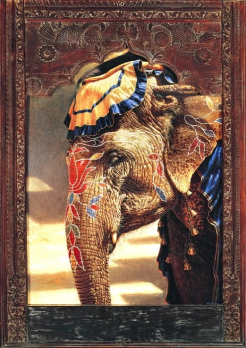 Bluebird Puzzle 2000 - Painted Lady with Frame.jpg