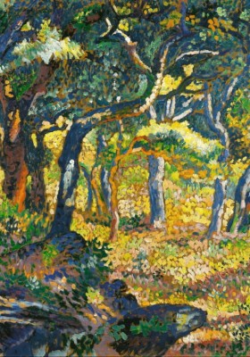 Grafika 1000 - Henri-Edmond Cross : A clearing in Provence (Polana w Prowansji)