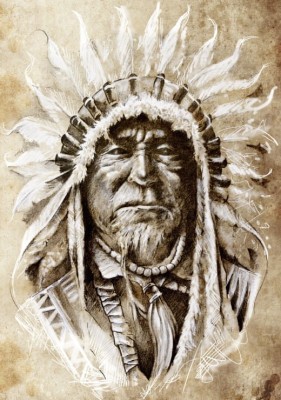 Grafika 1000 - Indian Chief (Wódz Indiański)