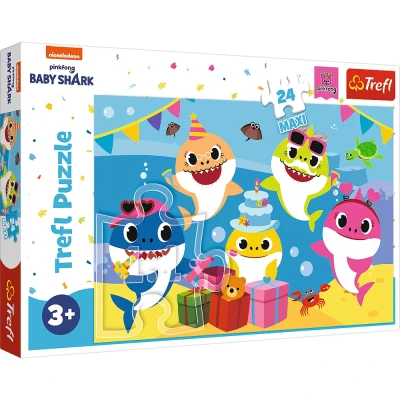 Trefl 24 Maxi - Baby Shark -Wesołe Baby Shark