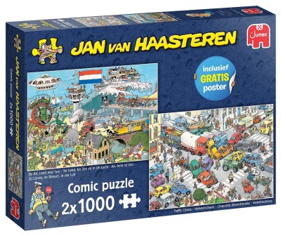 Jumbo 2x1000 - Jan Van Haasteren - Drogowy chaos / W powietrzu, na lądzie, na wodzie