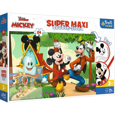 Trefl 24 Super Maxi - Junior Mickey -  Wesoły Domek i przyjaciele