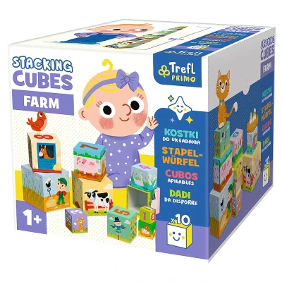 Trefl Primo - Stacking Cubes, Kostki do układania