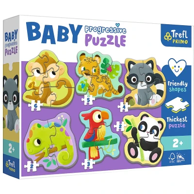 Trefl Baby Progressive - Zwierzęta exotic