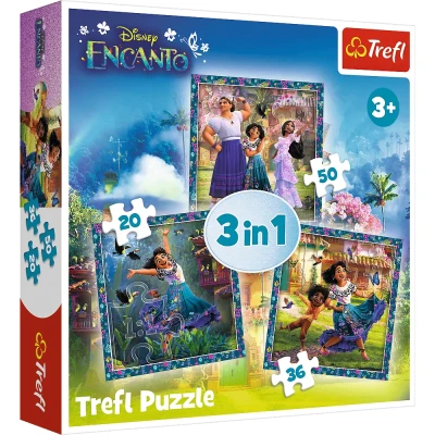 Trefl 3w1 - Encanto -  Bohaterowie magicznego Encanto