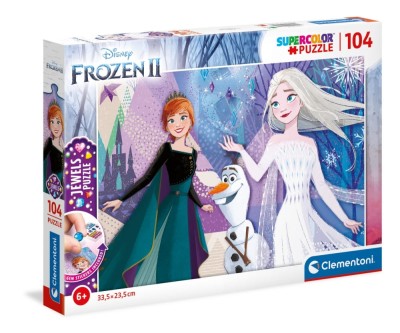 Clementoni 104 Super Color Jewels Frozen 2