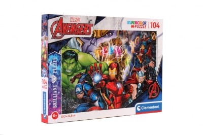 Clementoni 104 Super Color Brilliant Marvel