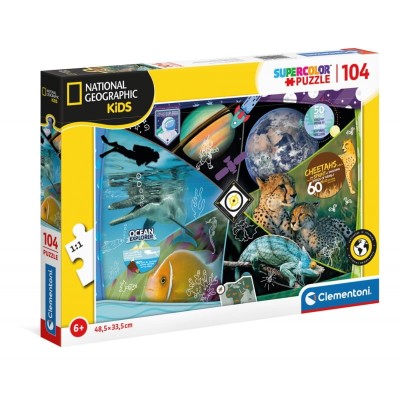 Clementoni 104  Super Kolor National Geo Kids Explorers in Training