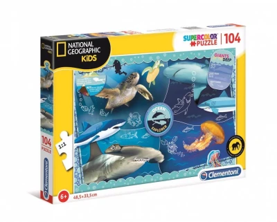 Clementoni 104  Super Kolor National Geo Kids Ocean Explorer