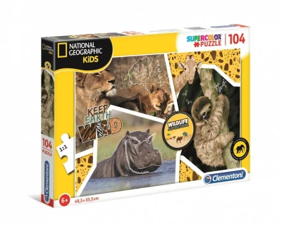 Clementoni 104  Super Kolor National Geo Kids Wildlife Adventurer