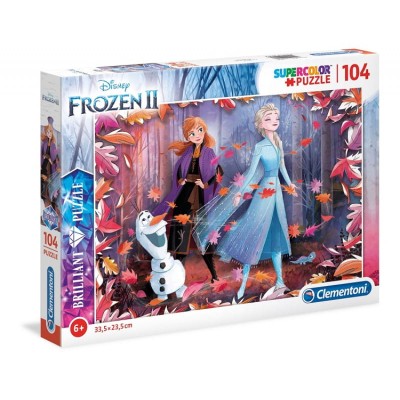 Clementoni 104 Super Color Brilliant Frozen 2