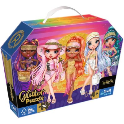 Trefl 70 Glitter - Brokatowe Laleczki, Rainbow high