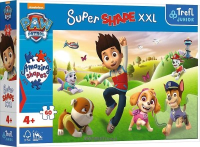 Trefl 60 XXL Super shape - UŚmiechnięte pieski, Paw Patrol