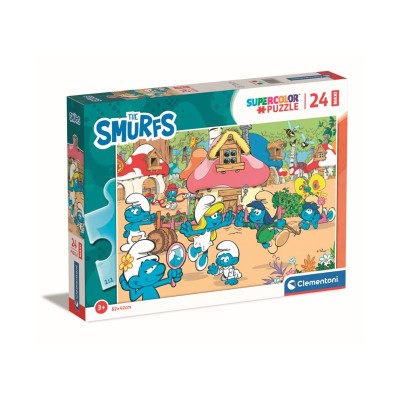 Clementoni 24 Maxi Super Kolor Smurfs Puffi