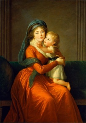 Grafika 1000 - Louise-Elisabeth Vigee le Brun: Princess Alexandra Golitsyna and her son Piotr, 1794 (Księżniczka Aleksandra Golitsyna i jej syn Piotr)