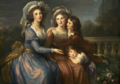 Grafika 1000 - Louise-Elisabeth Vigee le Brun : The Marquise de Pezay, and the Marquise de Rouge with Her Sons Alexi (Markiza de Pezay i Markiza de Rouge z synem Alexem)