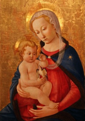 Grafika 1000 - Master of the Castello Nativity : La Vierge et l'Enfant, 1460