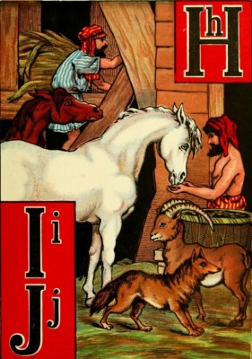 Grafika 1000 - McLoughlin Bros : L'Alphabet de l'Arche de Noe (H-J), 1868