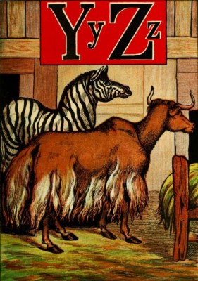 Grafika 1000 - McLoughlin Bros : L'Alphabet de l'Arche de Noe (Y-Z), 1868