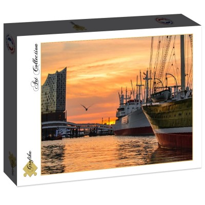 Grafika 2000 - Deutschland Edition - Hamburger Hafen mit Elbphilharmonie