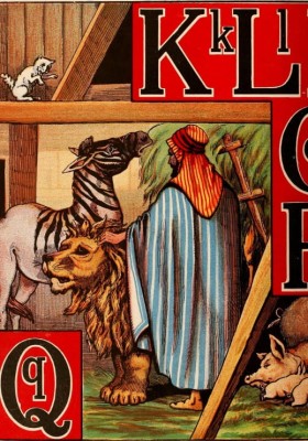 Grafika 1000 - McLoughlin Bros : L'Alphabet de l'Arche de Noe (K-Q), 1868