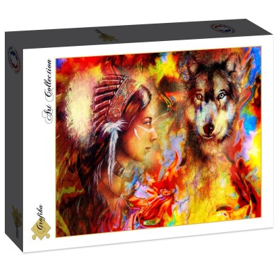 Grafika 2000 - The Indian Woman and the Wolf