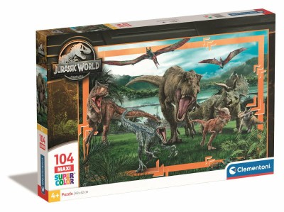 Clementoni 104 Maxi Super Kolor Jurrasic World