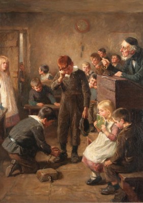Grafika 1000 - Ralph Hedley: The Truant's Log, 1899