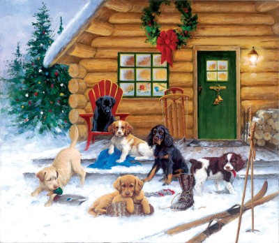 SunsOut 550 - Jim Killen - Christmas at the Cabin