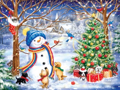 SunsOut 300 XXL - Christmas in the Wood