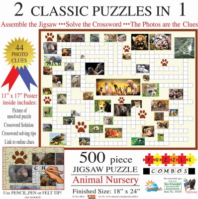 SunsOut 500 - Irv Brechner - Puzzle Combo: Animal Nursery