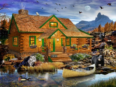 SunsOut 500 XXL - Blue Mountain Cabin
