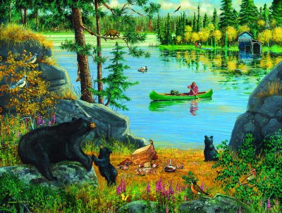 SunsOut 500 XXL - Bear Family Picnic