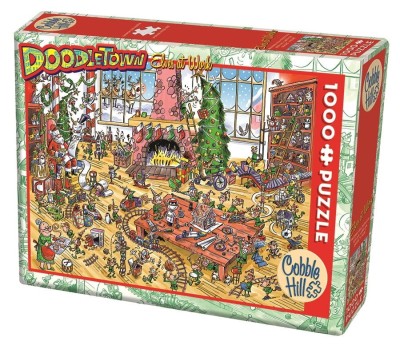 Cobble Hill 1000 - DoodleTown: Elves at Work