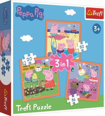 Trefl 3w1 - Pomysłowa Świnka Peppa / Peppa Pig