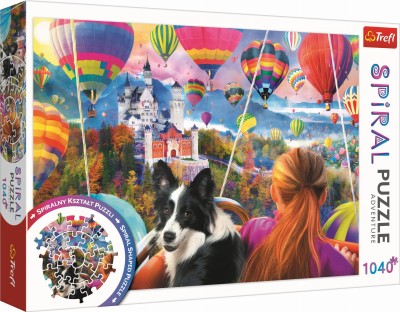 Trefl 1040 Spiral Puzzle - Festiwal balonów