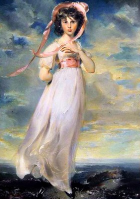Grafika 1000 - Sir Thomas Lawrence : Sarah Barrett Moulton: Pinkie , 1794