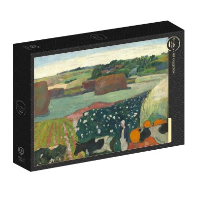 Grafika 1000 - Paul Gauguin: Haystacks in Brittany, 1890