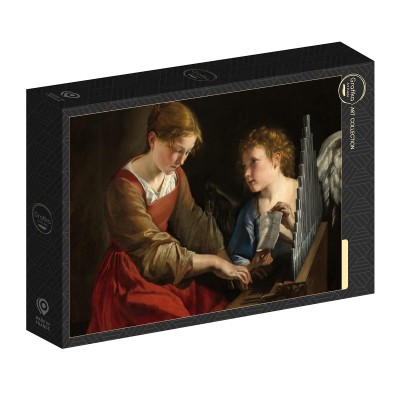 Grafika 1000 - Orazio Gentileschi and Giovanni Lanfranco: Saint Cecilia and an Angel, 1617/1618
