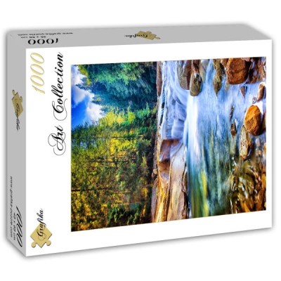 Grafika 1000 - Beautiful Waterfall in the Forest