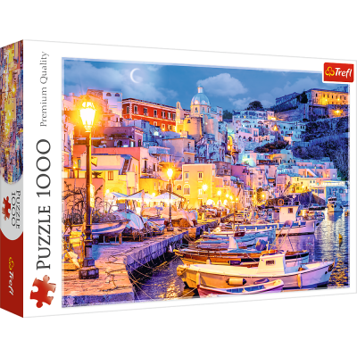 Trefl 1000 - Wyspa Procida nocą, Włochy