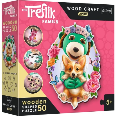 Trefl 50 drewniane - Wesołe Trefliki