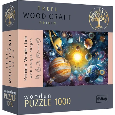 Trefl 1000 drewniane - Wood Craft, Podróż po Układzie Słonecznym