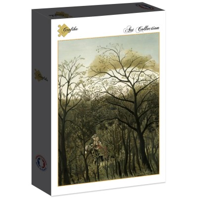 Grafika 2000 - Henri Rousseau, Rendezvous in the Forest, 1889 (Spotkanie w lesie)