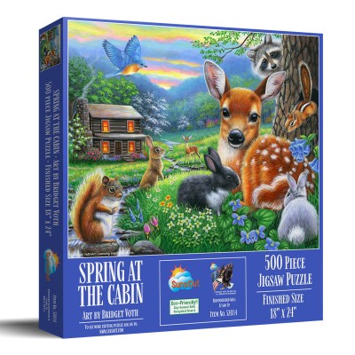 SunsOut 500 XXL - Spring at the Cabin