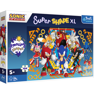 Trefl 104 XL Super shape - Świat Sonica / Sonic