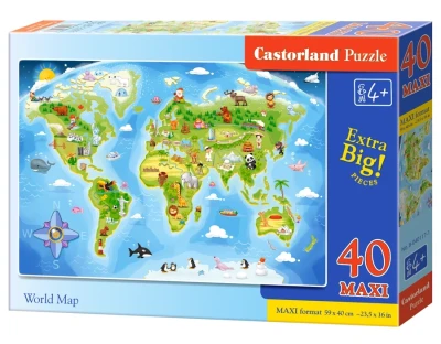 Castorland 40 Maxi - World Map
