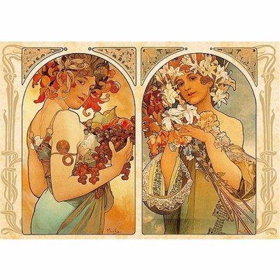 D-Toys 1000 - Alphonse Mucha : Fruit and Flower